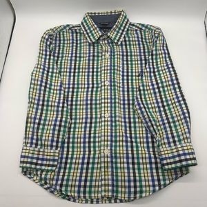 Nautica Shirt. Size 7x Multi-Color.